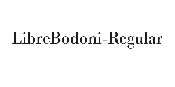 LibreBodoni-Regular Logo