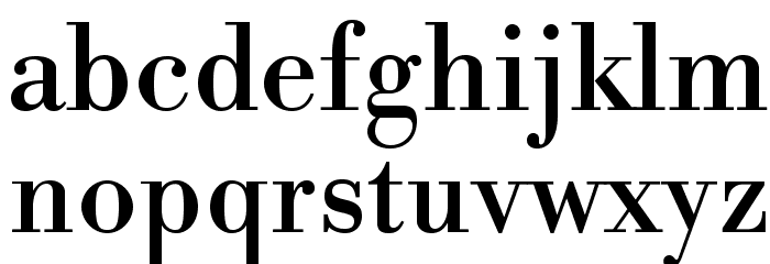 LibreBodoni-Regular Font LOWERCASE