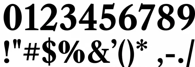 LibreCaslonText-Bold Font OTHER CHARS