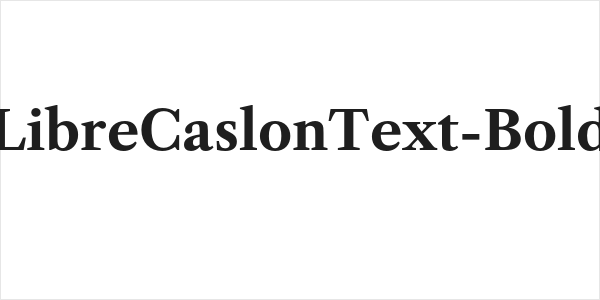 LibreCaslonText-Bold Logo