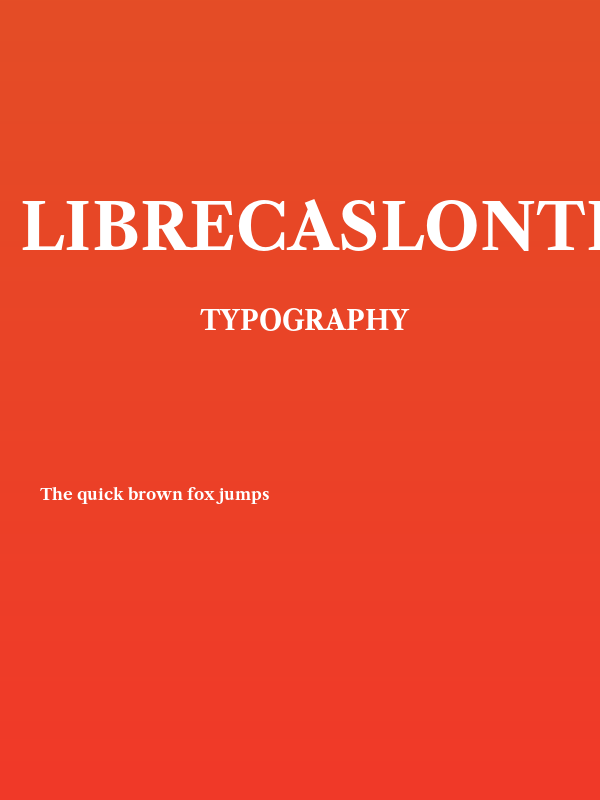 LibreCaslonText-Bold Poster