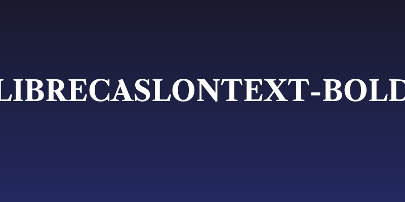 LibreCaslonText-Bold Social Header