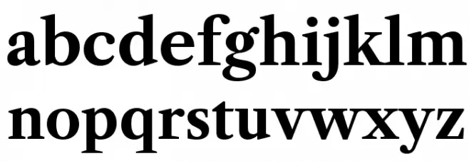 LibreCaslonText-Bold Fuentes MINÚSCULAS