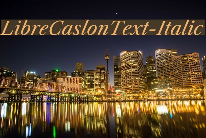 LibreCaslonText-Italic Font examples