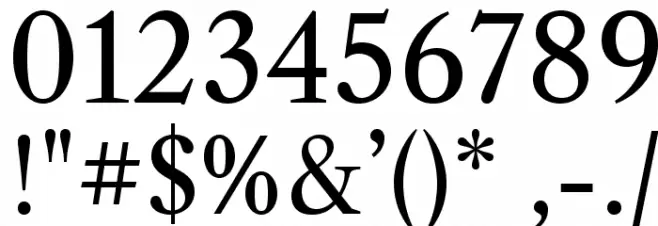 LibreCaslonText-Regular Font OTHER CHARS