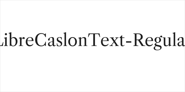 LibreCaslonText-Regular Logo
