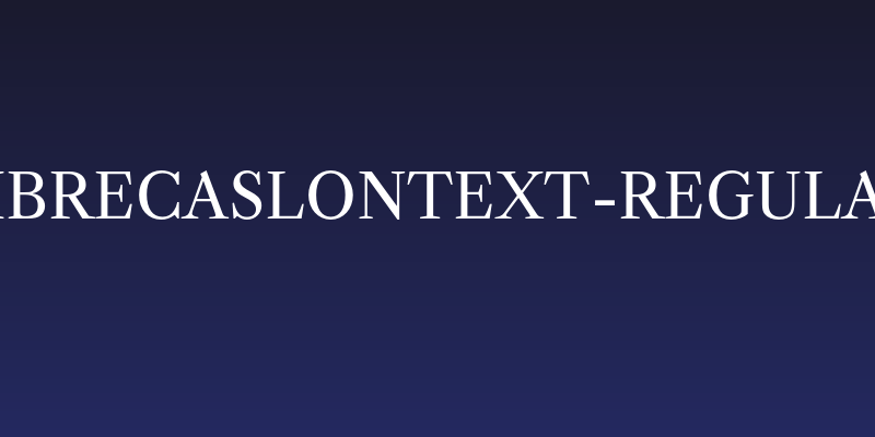 LibreCaslonText-Regular Social Header