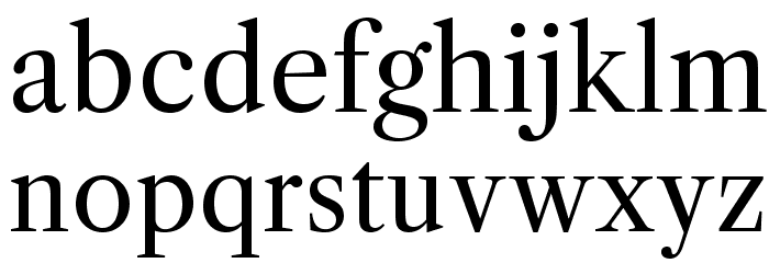 LibreCaslonText-Regular Font LOWERCASE