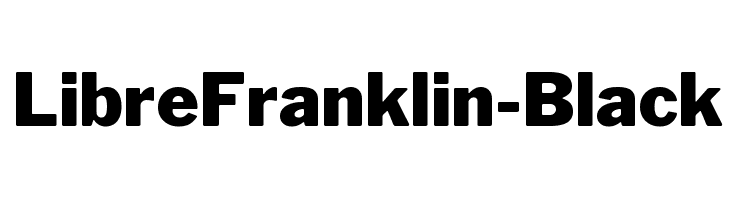 LibreFranklin-Black Font