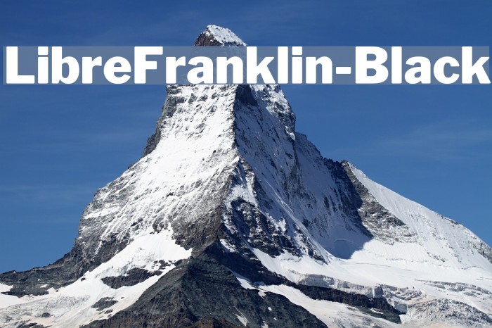 LibreFranklin-Black Font examples