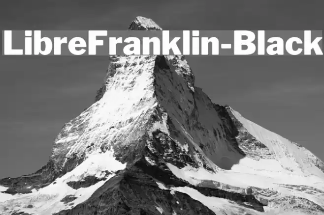 LibreFranklin-Black Polices examples