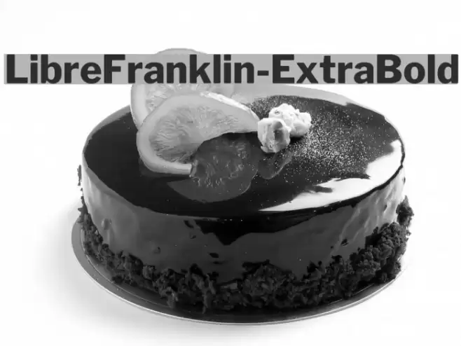LibreFranklin-ExtraBold Polices examples