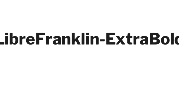 LibreFranklin-ExtraBold Logo