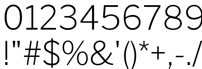 LibreFranklin-ExtraLight Font OTHER CHARS