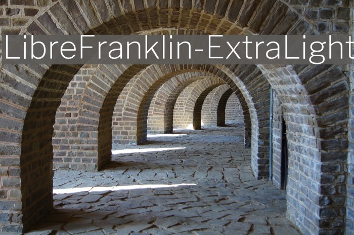 LibreFranklin-ExtraLight Font examples