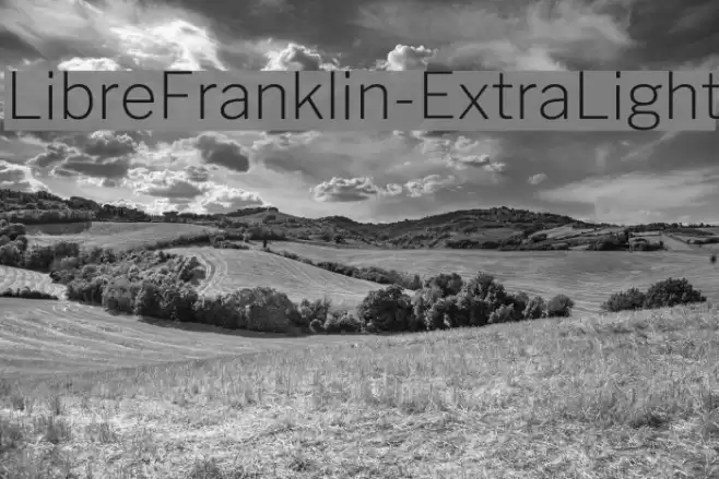 LibreFranklin-ExtraLight Font examples