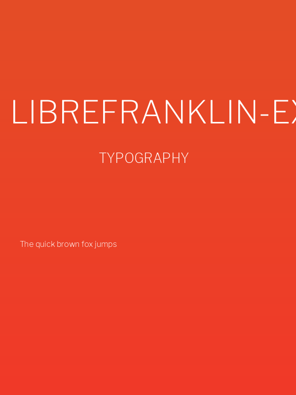LibreFranklin-ExtraLight Poster