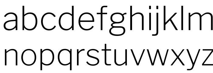 LibreFranklin-ExtraLight Font LOWERCASE