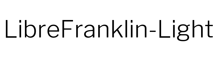 LibreFranklin-Light Font