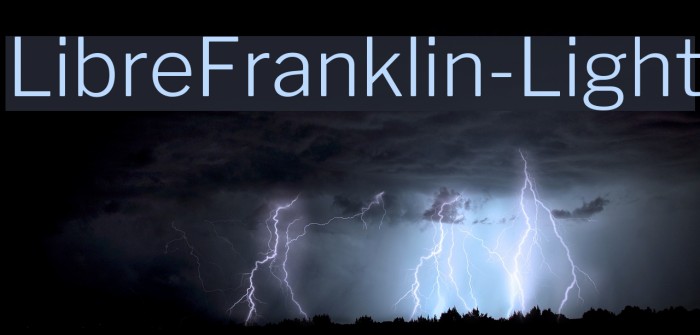 LibreFranklin-Light Font examples
