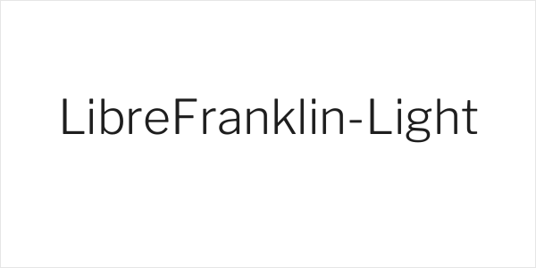 LibreFranklin-Light Logo