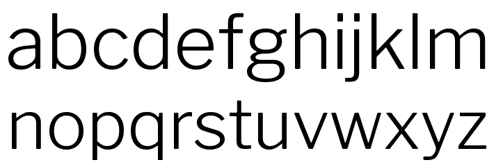 LibreFranklin-Light Font LOWERCASE