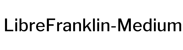 LibreFranklin-Medium Font