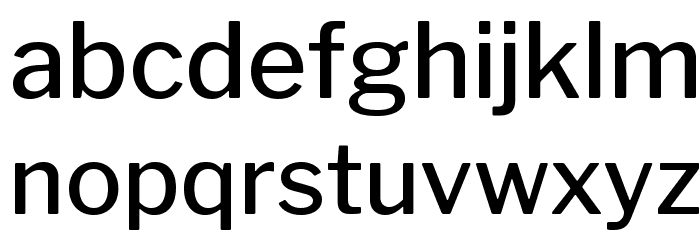 LibreFranklin-Medium Font LOWERCASE