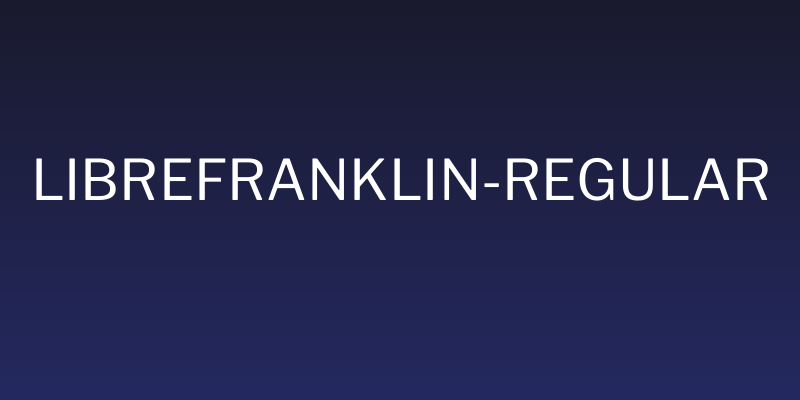 LibreFranklin-Regular Social Header
