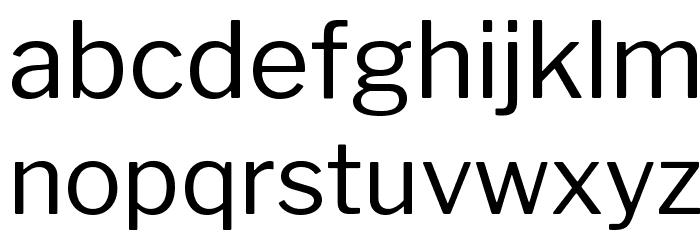 LibreFranklin-Regular Font LOWERCASE