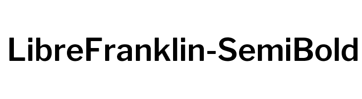 LibreFranklin-SemiBold  font caratteri gratis
