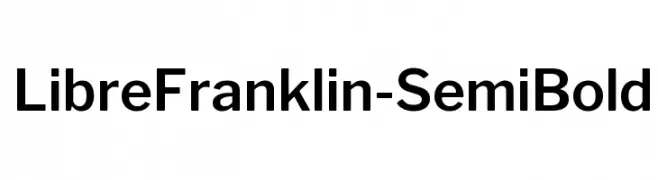LibreFranklin-SemiBold  नि: शुल्क फ़ॉन्ट्स डाउनलोड