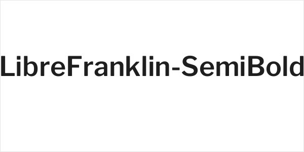 LibreFranklin-SemiBold Logo