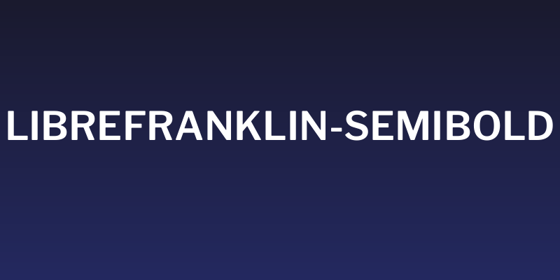 LibreFranklin-SemiBold Social Header