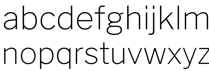 LibreFranklin-Thin Font LOWERCASE