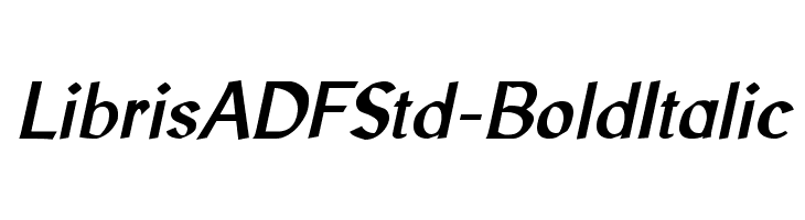 LibrisADFStd-BoldItalic  नि: शुल्क फ़ॉन्ट्स डाउनलोड