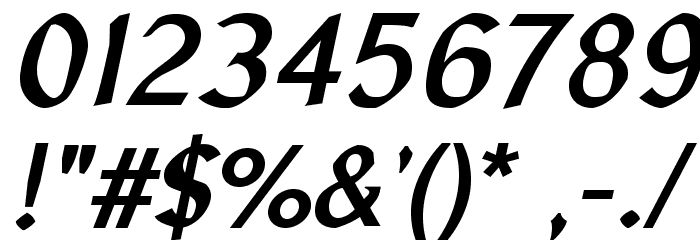 LibrisADFStd-BoldItalic Font OTHER CHARS