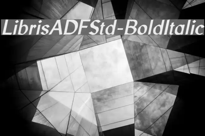 LibrisADFStd-BoldItalic Fuentes examples