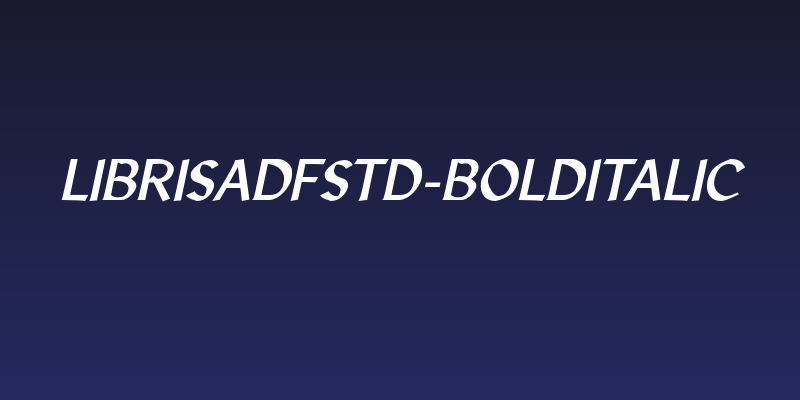 LibrisADFStd-BoldItalic Social Header