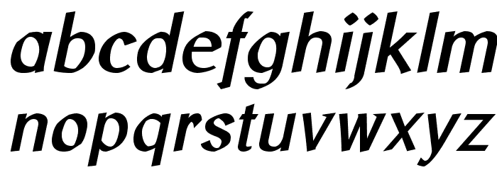 LibrisADFStd-BoldItalic Font LOWERCASE