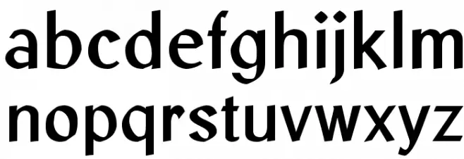 LibrisADFStd-Bold Шрифта строчной