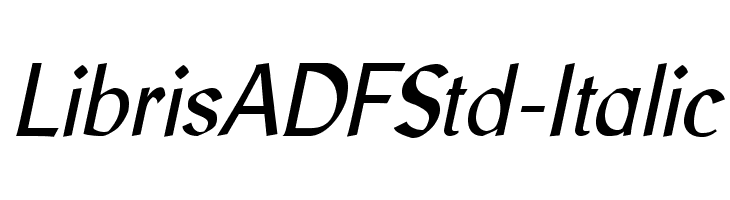 LibrisADFStd-Italic  Free Fonts Download