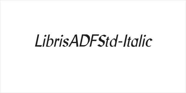 LibrisADFStd-Italic Logo