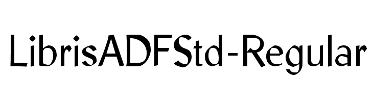 LibrisADFStd-Regular  Frei Schriftart Herunterladen