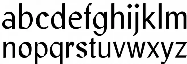 LibrisADFStd-Regular Font LOWERCASE