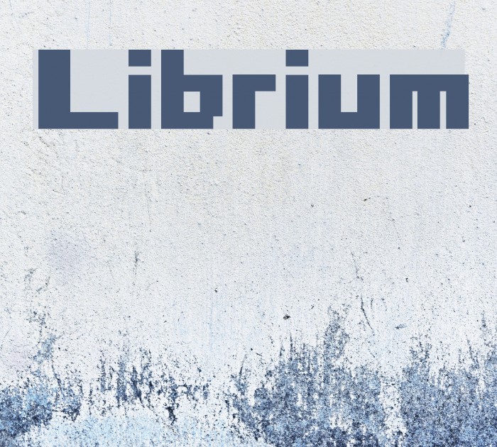 Librium Font examples
