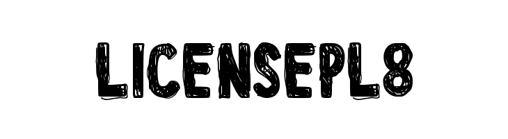 LicensePl8 Font