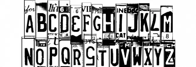 LicensePlates Polices MAJUSCULES