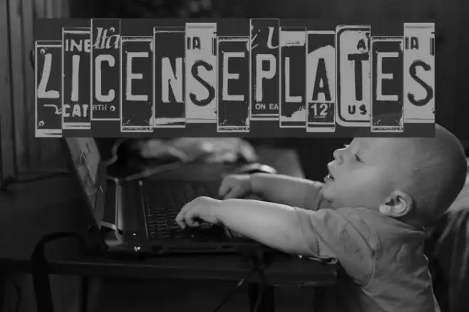 LicensePlates Font examples