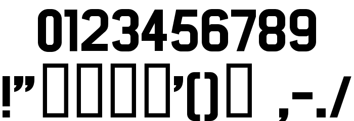 Licenz Plate Font OTHER CHARS